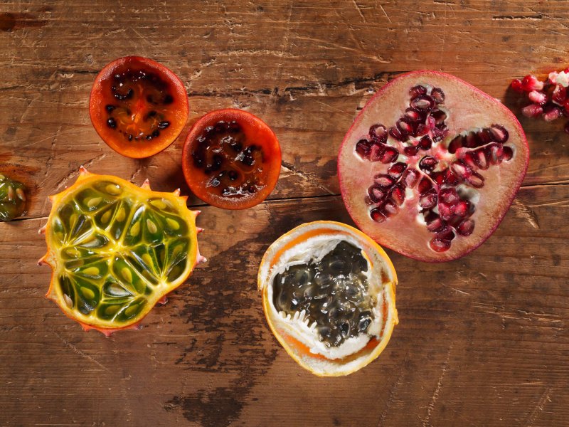 Obst Aufnahme für ein Kochbuch